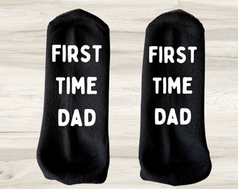 First Time Dad Socks, Pregnancy Announcement Gift