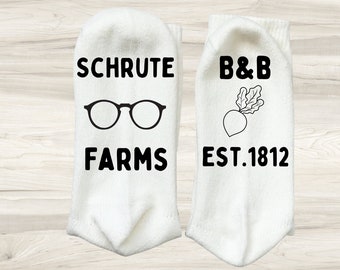 Schrute Farms Socks, The Office TV Show Gift