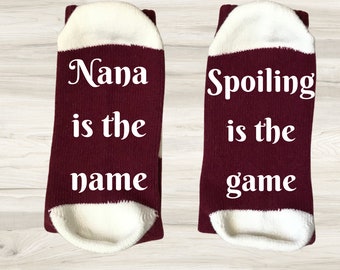 Nana Life-Nana Socks-Nana Gifts Gift Idea for Nana-Grandma gift Custom Nana Gift-New Nana Gift-Pregnancy Announcement-Grandma Socks