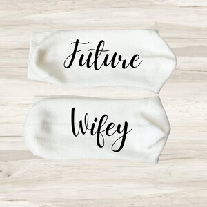 Future Wifey-Wifey Socks-Future Mrs-Bride Gifts-Future Hubby-Engagement Gifts-Bride to Be Gift-Bridal Shower-Bride Socks-Weddings Socks