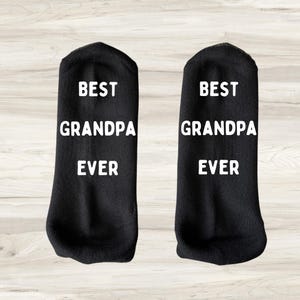 Calcetines para abuelo - El mejor abuelo del mundo - Regalo de cumpleaños para abuelo - Regalos para abuelo - Regalo para abuelo primerizo - Regalo para papá primerizo - Regalo de cumpleaños para abuelo
