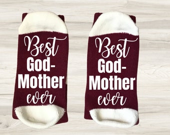 Godmother Socks Godmother Shirt, Godmother Gift, Baptism Gift, Shirt for Godmother, Baptism Shirt, Gift for Godmother, Mother's Day Shirt