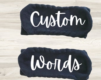 Custom Socks-Custom Words Socks-Word Socks-Novelty Socks-Socks with Words-Personalized Gift-Personalized Socks-Custom Gift-Birthday Gift