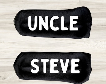 Custom Uncle Socks-Gift for Uncle-Best Uncle Ever-Brother Gift-New Uncle-Aunt and Uncle Gift-Uncle Birthday-Word Socks