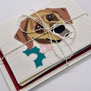 Retrato de mascota en papel personalizado (tarjeta plana)