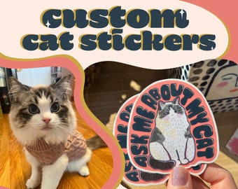 Custom Cat Sticker | Kitty Sticker