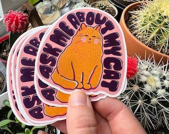 Cat Lover Sticker | Cat mom | Custom Cat Sticker