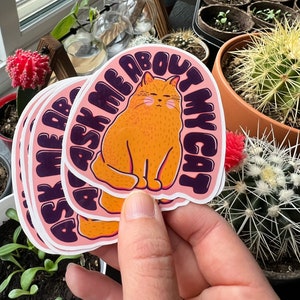 Cat Lover Sticker | Cat mom | Custom Cat Sticker