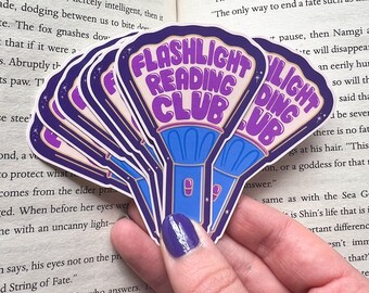 Flashlight Reading Club Sticker | Kindle Sticker