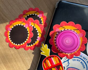 Popsocket Sticker | Moody Flower Sticker