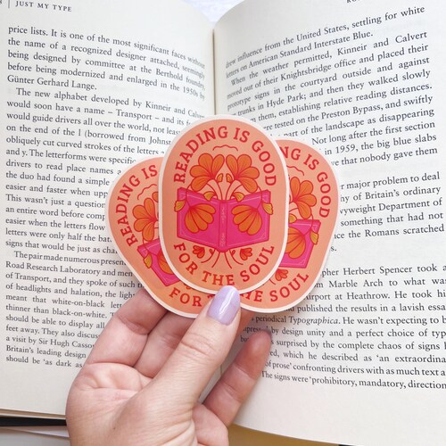 Reading is Good For the Soul Sticker | Book Sticker | Library Sticker