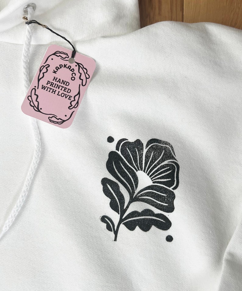 Common Need Koi Fish Boxy Hoodie Off Black