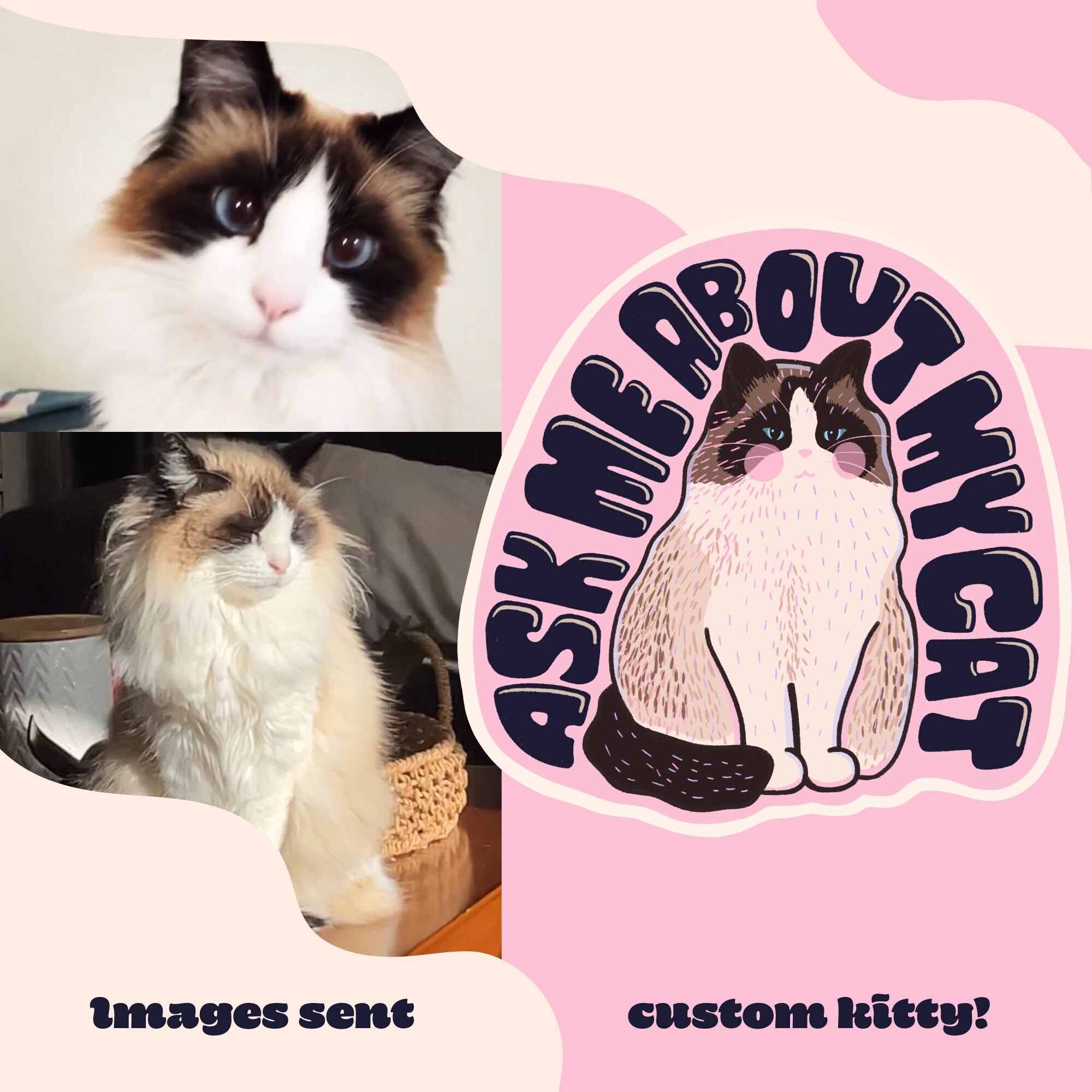 Custom Cat Sticker | Kitty Sticker - Etsy