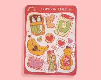 Valentine Sticker Sheet | February Journal Stickers