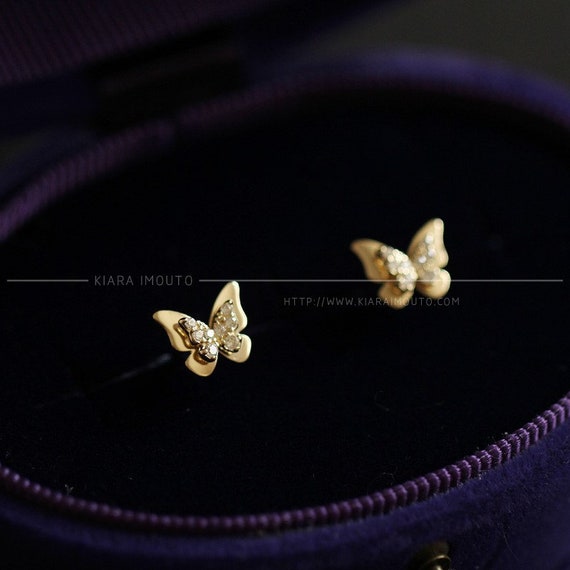 3d on sale butterfly earrings