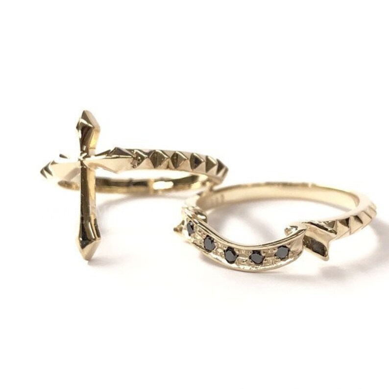 Mens gold cross ring male celtic cross ring guys cross ring etsy