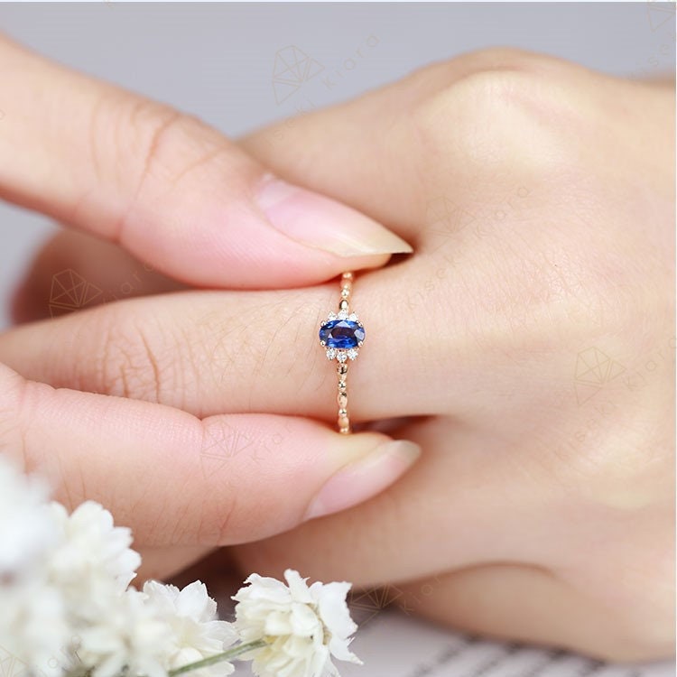 Half carat best sale sapphire