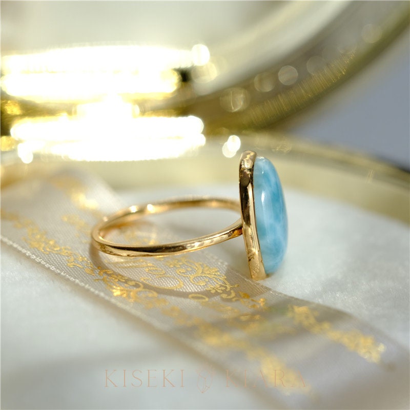 Larimar jewelry set in gold deals