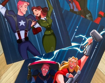 Steve Rogers & Friends Prints (Set of 3)