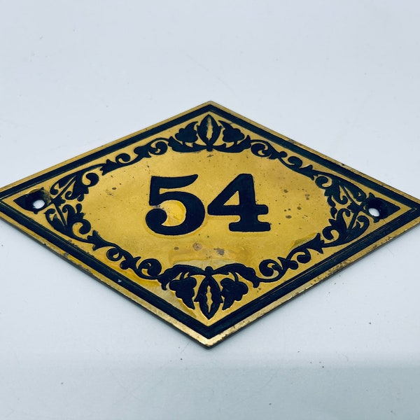 Antique Copper House Number Etsy