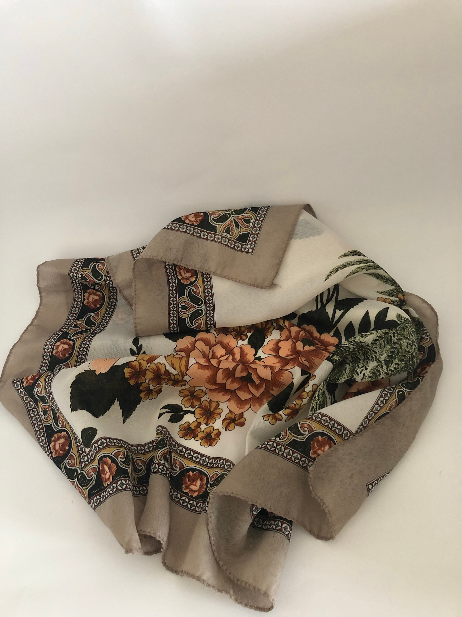 Sciarpa Uomo Leggera In Cotone - Stile Marittimo A Strisce, Bianco/Beige/Blu - Foto 6