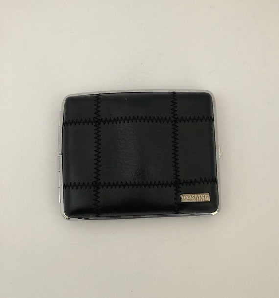 Metal cigarette case, Cigarette box, Black cigaret