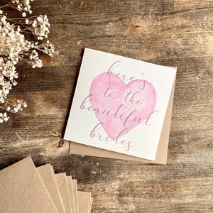Mrs and Mrs Wedding Day Karte, Verlobungskarte, Lesbische Hochzeitskarte, gleichgeschlechtliche Ehe, zwei Bräute, schöne Bräute, schwule Hochzeit, WBB1