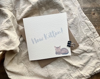 New Kitten,  New Cat Card, Congratulations, New Pet, New Arrival Card, NP4