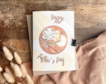 Father's Day Card, Cheese Board, Happy Father's Day Dad, Thank you, To Dad, FD8