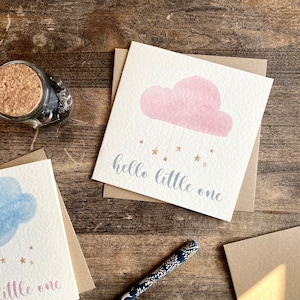 Carte de naissance, Nuage rose, Vous allez avoir un bébé, Félicitations, Bienvenue dans le monde, Nouveautés, Baby shower, Bébé garçon, Petite fille, NB2