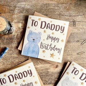 Tarjeta de cumpleaños para papá, de tu pequeño, tarjeta para papá, feliz cumpleaños papá, tarjeta de confinamiento, de tu hija, hijo, BTD1