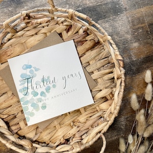 Tarjeta de 13.º aniversario de encaje, tarjeta de 13.º aniversario de bodas, para esposa, esposo, mamá y papá, amigos especiales, hija, hijo, personalizada, AE13