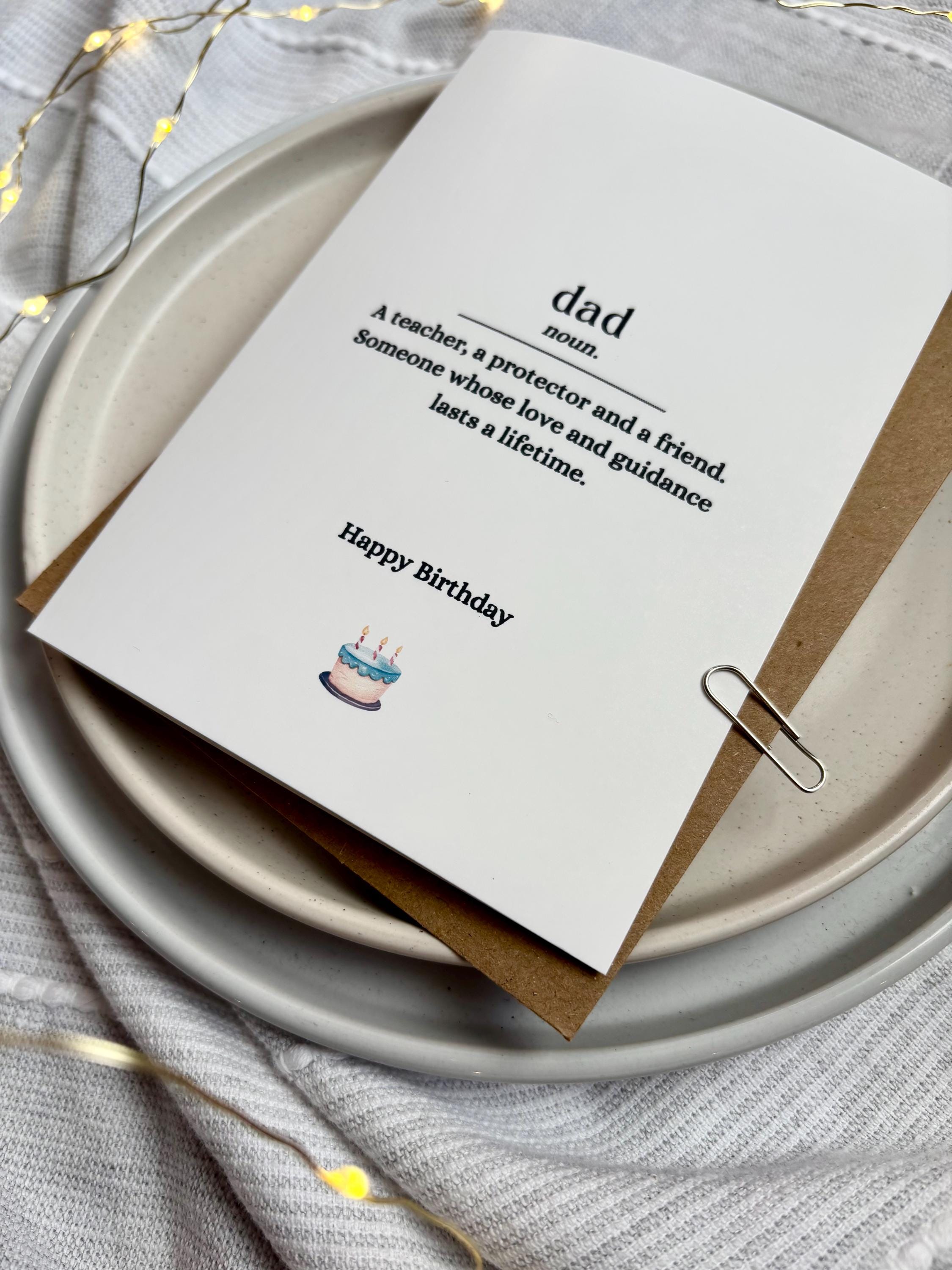 Dad Birthday Card - Dictionary Definition - Etsy