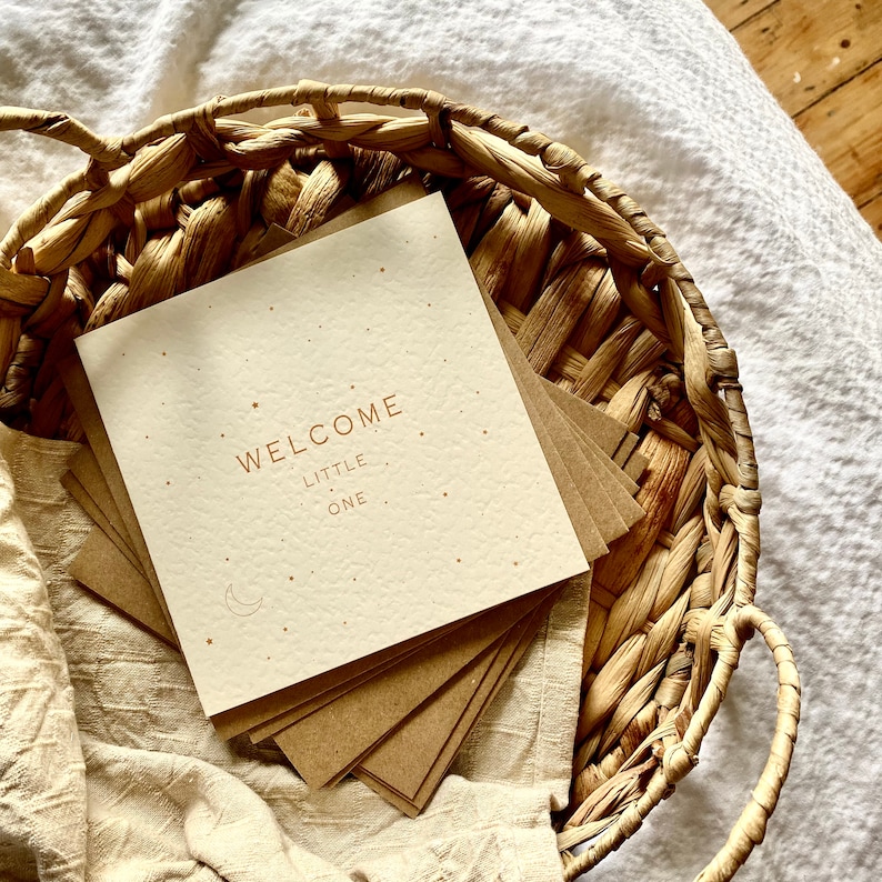 Carte pour bébé, Hé tout petit, vous allez avoir un bébé, félicitations, bienvenue dans le monde, nouveautés, baby shower, bébé, NB12 image 1