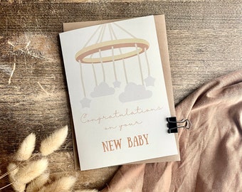 New Baby Card, Hey Little One, You're Having a Baby, Congratulations, Welcome to the World, New Arrivals, Baby Shower, Baby, NB16