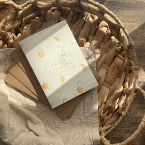 Tarjeta de cumpleaños, tarjeta de feliz cumpleaños con sabor a fruta, regalo para ella, hija, mamá, hermana, mejor amiga, abuela, sobrina, ahijada, SB5