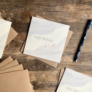 Carte de joyeux anniversaire, relations masculines, fils, frère, neveu, père, beau-père, BGR-SO
