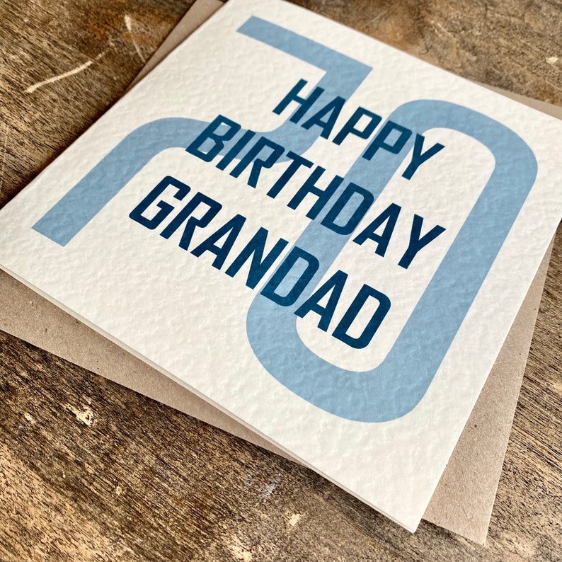 Grandad Happy Birthday Card, Gifts for Grandad, Any Age, 60,65,70,75,80,85,90,95,100, BAR-GR image 2