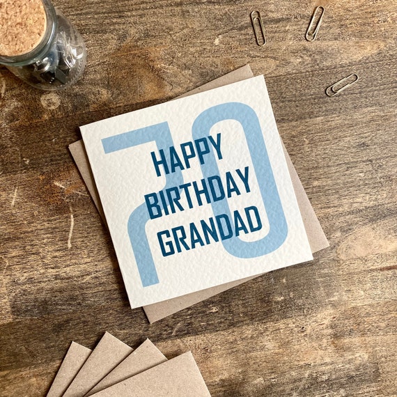 Carte De Joyeux Anniversaire De Grand Pere Cadeaux Pour Etsy France