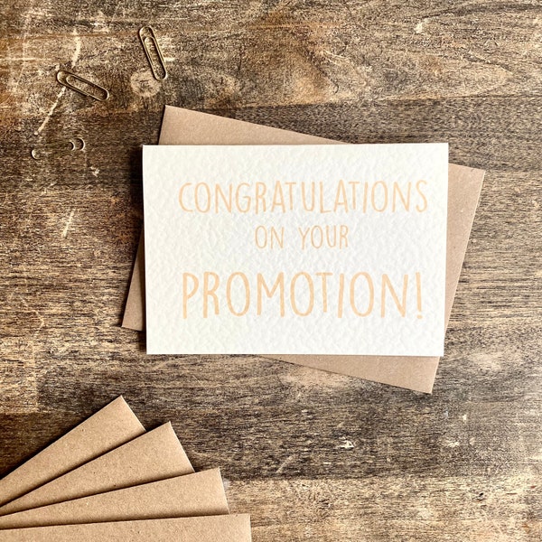 Congratulations on your Promotion Card, Promoted, New Job, Boss, Well Done, SGLP1