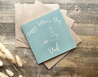 Carte de fête des pères, beau-père, grand-père, 1ère carte de fête des pères, meilleur papa, de son fils, de sa fille, fait main, FD6