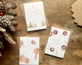 Christmas Card Pack, Pack of 3, 6, 9 or 12, Individual Designs, Friend, Teacher, Neighbour, Mum, Dad, Brother, Sister, Daughter, Son