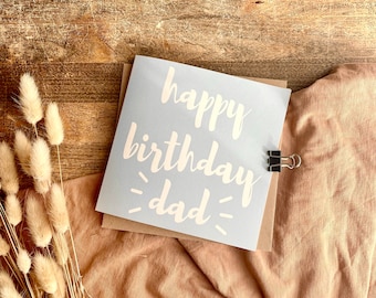 Dad Happy Birthday Card, Gifts for Dad, Birthday Card from Daughter, From Son, Birthday card for Dad, B23-D