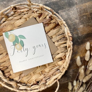 Tarjeta del 40.° aniversario de bodas con rubí: tarjeta del 40.° aniversario de bodas, para esposa, esposo, mamá y papá, amigos especiales, abuelos, personalizada, AL40