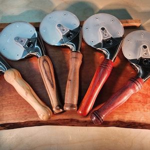 4&quot; Stainless Steel Pizza Cutter with Custom Wood Handle