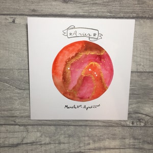 Costellazione di Ariete carta 7 "x 7"