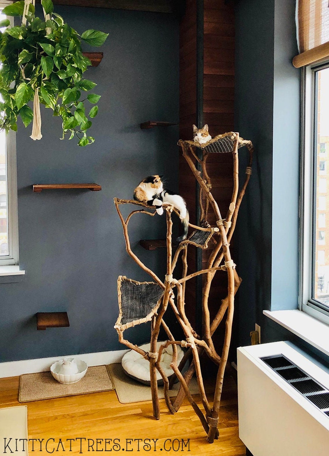 Natural Handmade Cat Tree Etsy