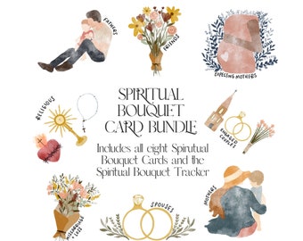 Paquete de tarjetas de ramo espiritual