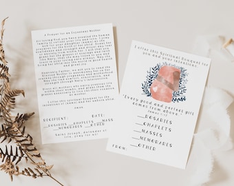 Expectant Mother Spiritual Bouquet Card