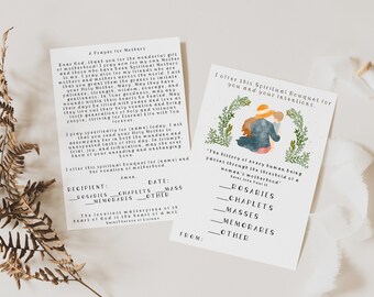 Mother Spiritual Bouquet Card